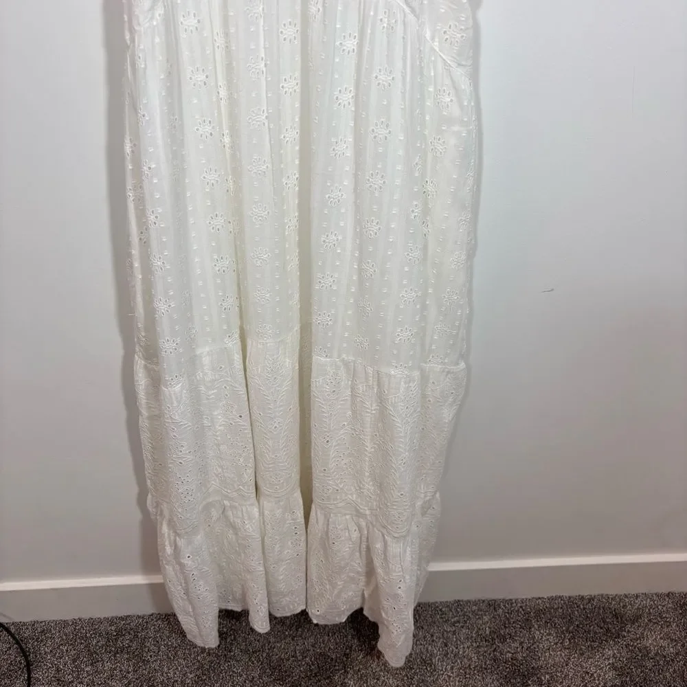 Sundance White Eyelet Arezzo Dress NEW Size Large - Picture 4 of 13